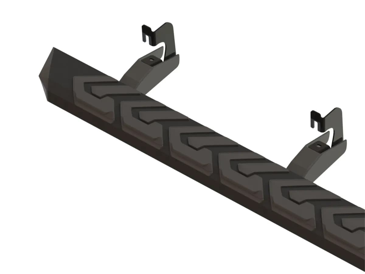 T3 Running Board; 67 in.; Aluminum; Black Powder Coat Finish;