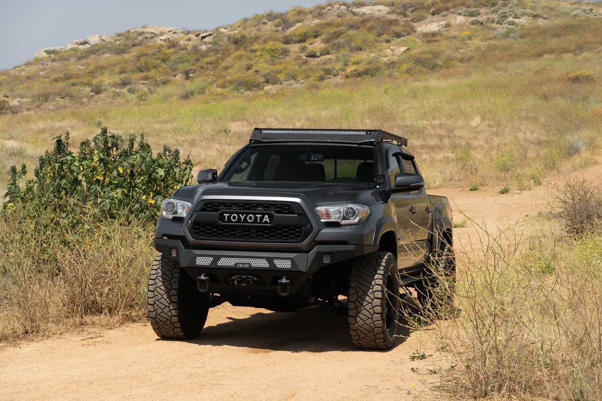 2016-2023 Toyota Tacoma DV8 Offroad Mto Series Winch Front Bumper
