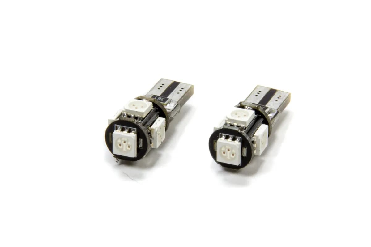 4801-005 - Oracle T10 5 LED 3 Chip Smd Bulbs (Pair) - Amber