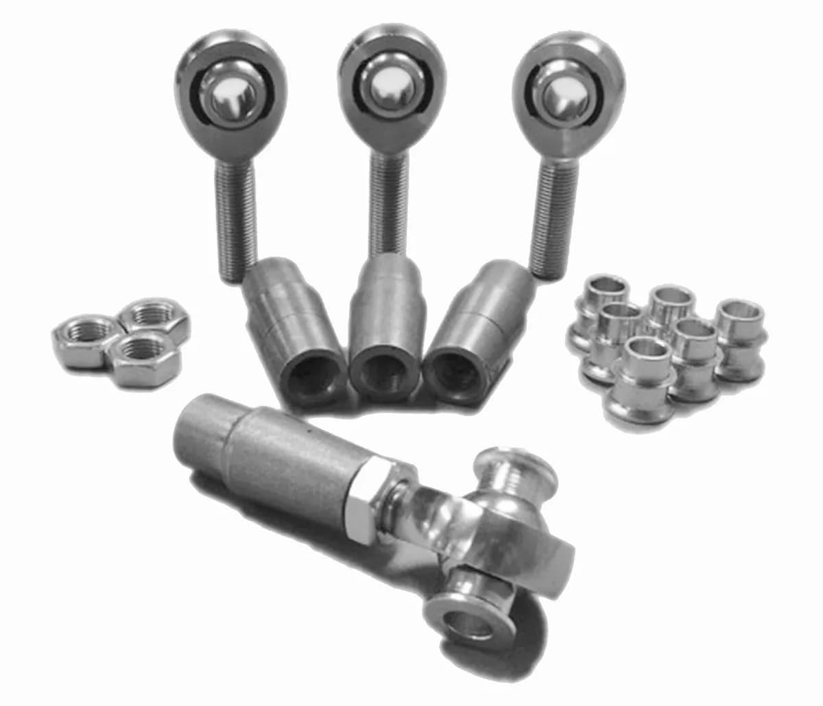 Heims, Nuts, Bungs, Inserts 7/8-14 RH and LH Chrome Moly Housing, Nylon Race Fits 1.750 x 0.250 Tubing 4 Rod Ends
