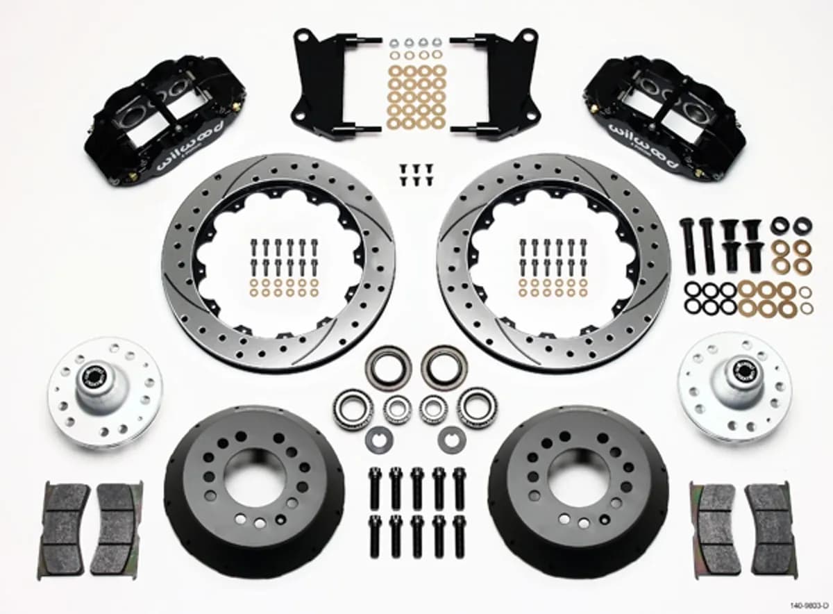 1960 - 1982 Buick, Chevrolet, Ford, GMC, Mercury, Oldsmobile, Pontiac Forged Narrow Superlite 6R Big Brake Front Brake Kit (Hub) - 140-9803