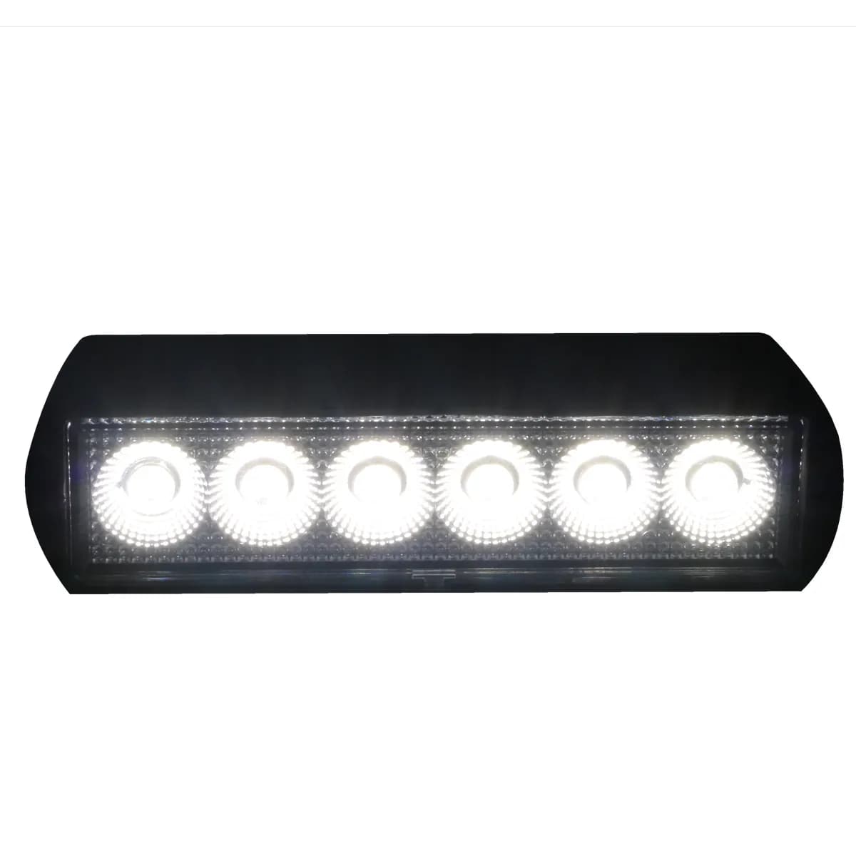 6 x 1.5in 24-Watt Rectangle IQ Series Auxiliary LED Flood Beam Light - Industrial Grade Quadruplex Optical System