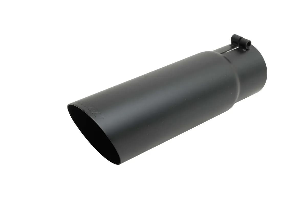 Gibson Performance Exhaust 500379-B Stainless Steel Tip>Rolled Edge Angle Tip