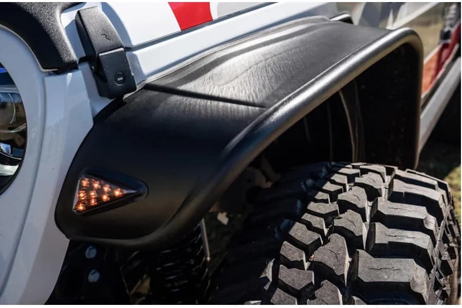 20c Gladiator Launch Edition 4pc Flat Sytle Fender Flares Black