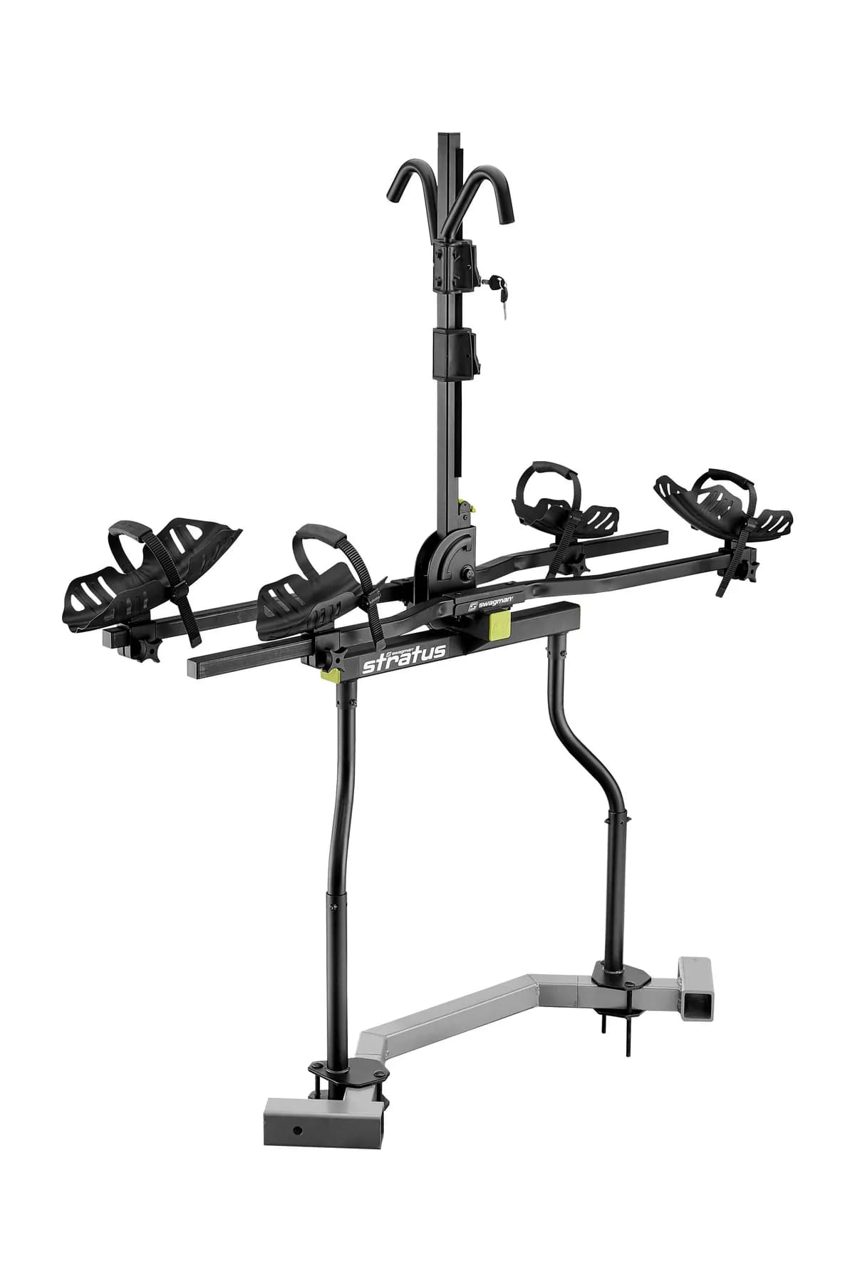 Stratus Travel Trailer Bike Rack Frame Mount(Straddler Base + Espec Cross Bars & Upright)