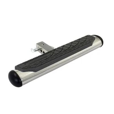 4in Rhino! Oval Hitchstep 2in Receivers Side & Hitch Steps Polished Stainless