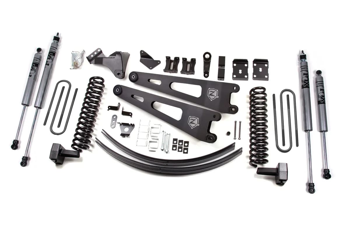 2011-2014 SD 6 Radius Arm Lift System - Diesel - Front Coil Rear Block w/Add A Leaf w/o Overload - Fox 2.0 Adventure Series Shocks