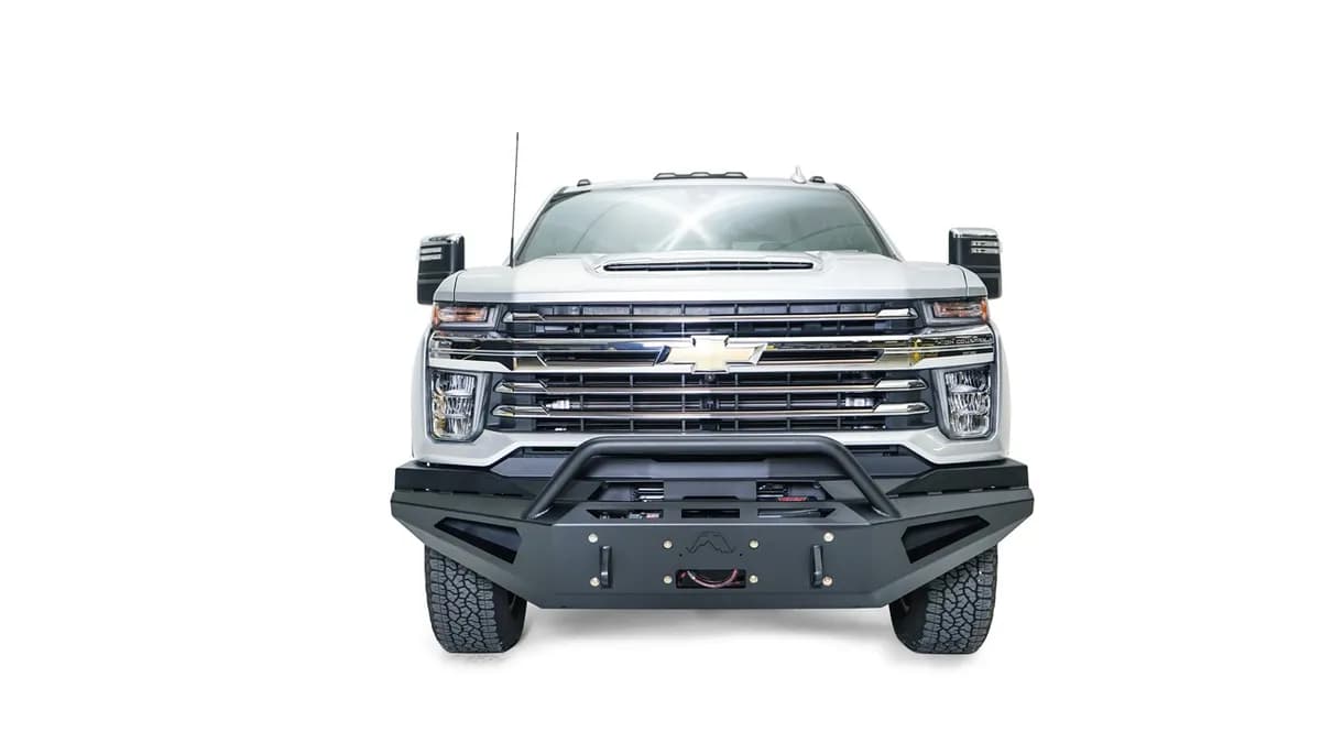 2023 Silverado 2500/3500 HD Red Steel Front Bumper With Prerunner Guard