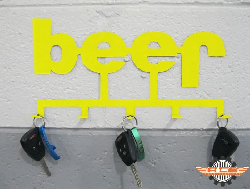 Interior Accessories 2007-2018 Key Holder Neon Yellow