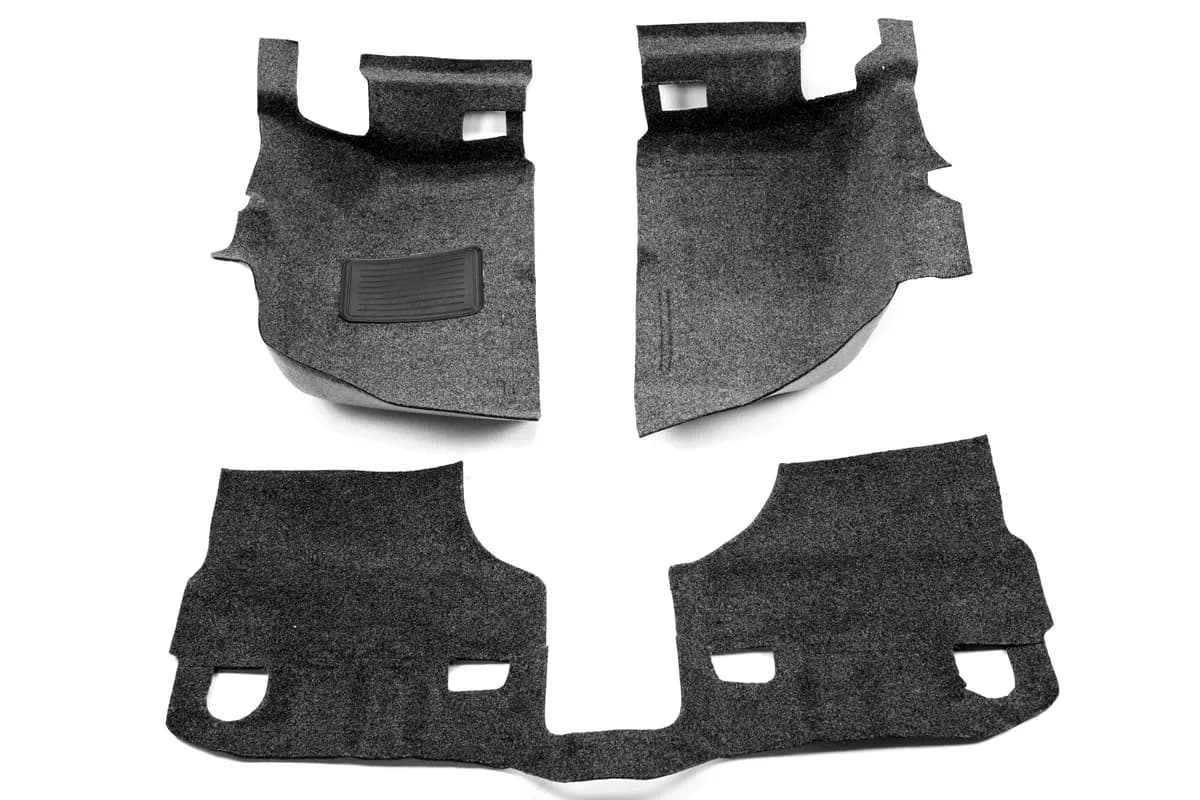 0710 Wrangler Ridgeline 2pc Allows Full Use Of Trunk Bedrug Bedliner