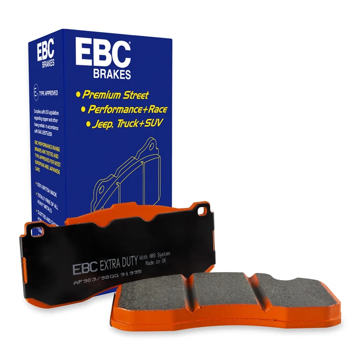 Truck/SUV Extra Duty Brake Pads; FMSI Pad No. D2169; Vented; 6 Bolt Holes; 375mm Dia.; 53.4mm Height; 22mm Thick; 78.4mm Center Hole Dia.;