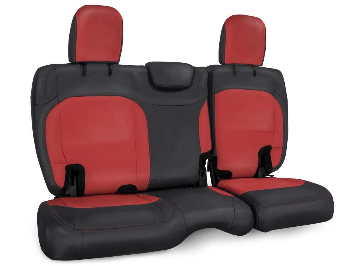 Rear Bench Cover For Jeep Wrangler Jl4 Door With Cloth Interiorblack And Red