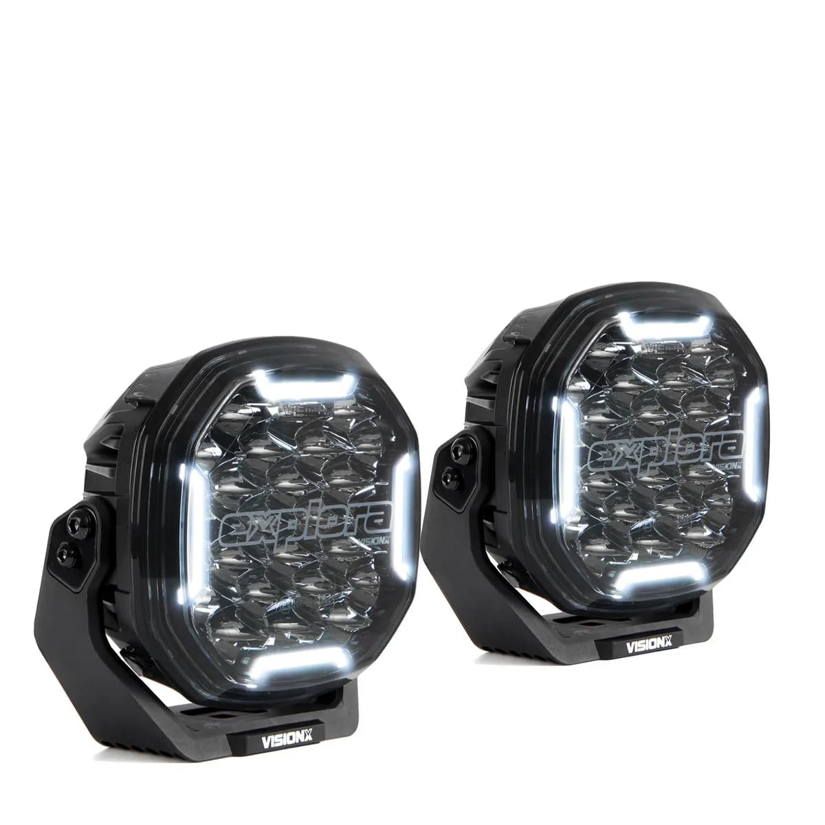 6in Explora Driving Light Kit w/ Dualcolor DRL & Wiring Harness