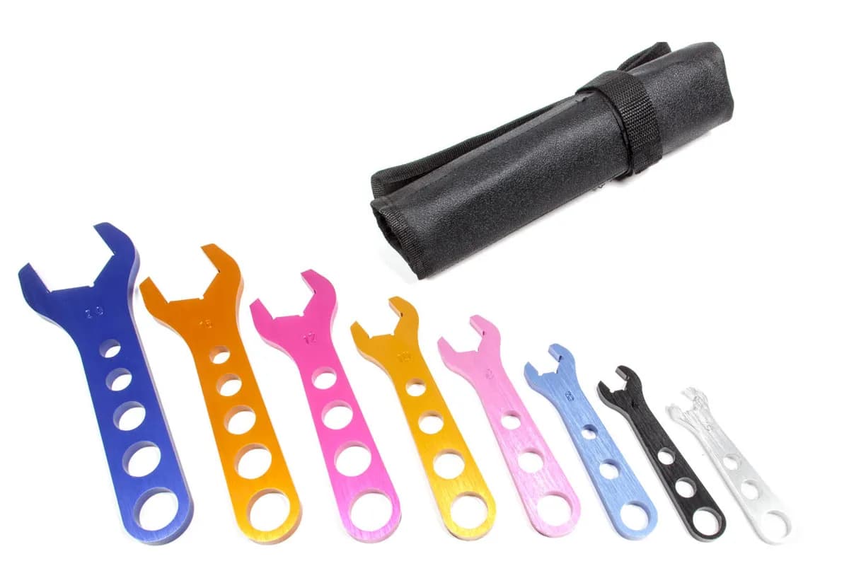 Aluminum AN Wrench Set 8 Pieces Includes Sizes -3AN through -20AN Aluminum Proform