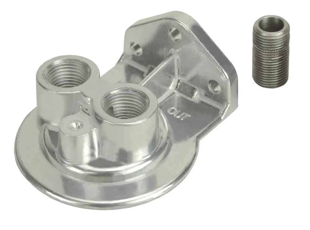 Derale 25708 Single Ports Up 1/2 NPT Filter Mount