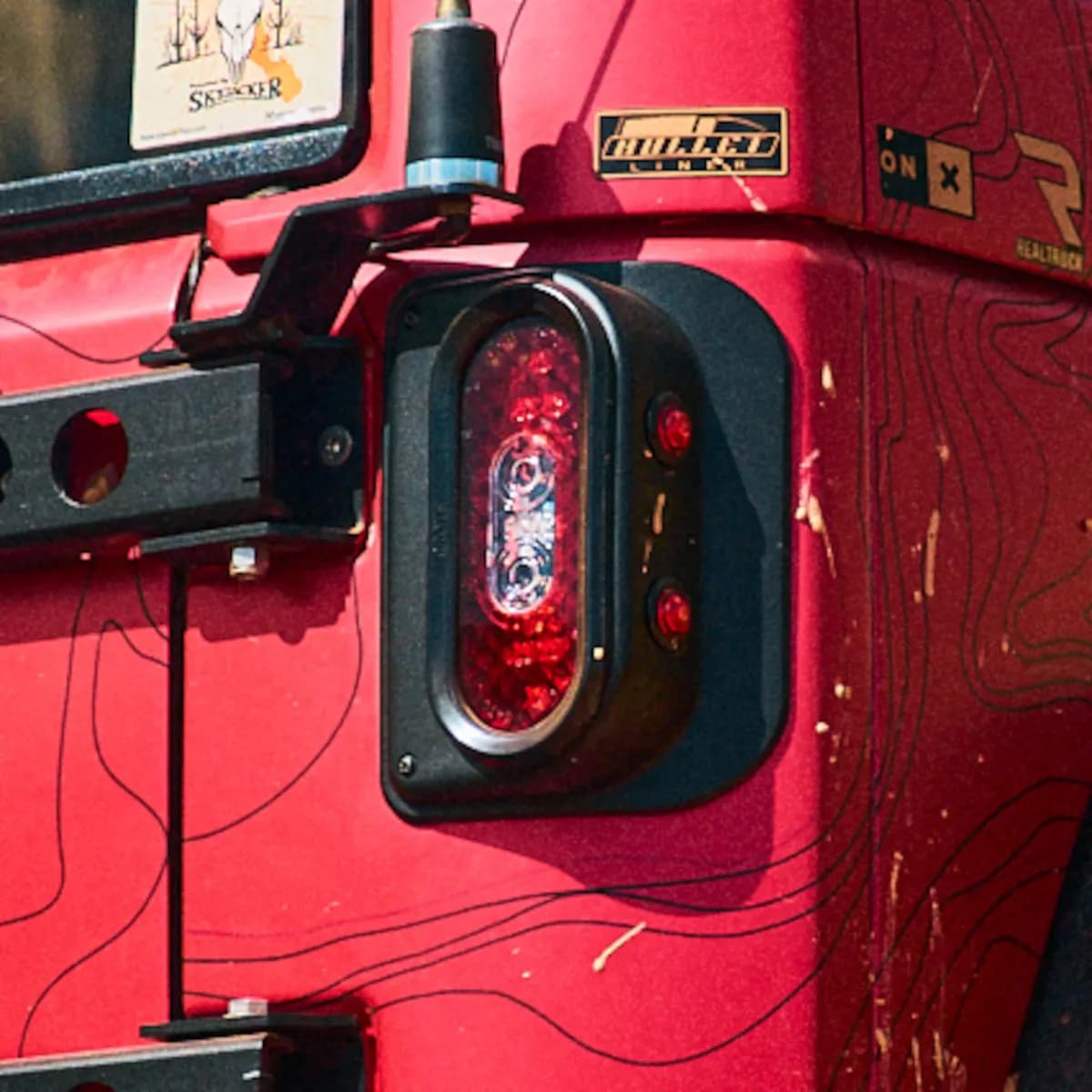 0718 Wrangler Jk/Jku Tail Gunner LED Tail Lights Black