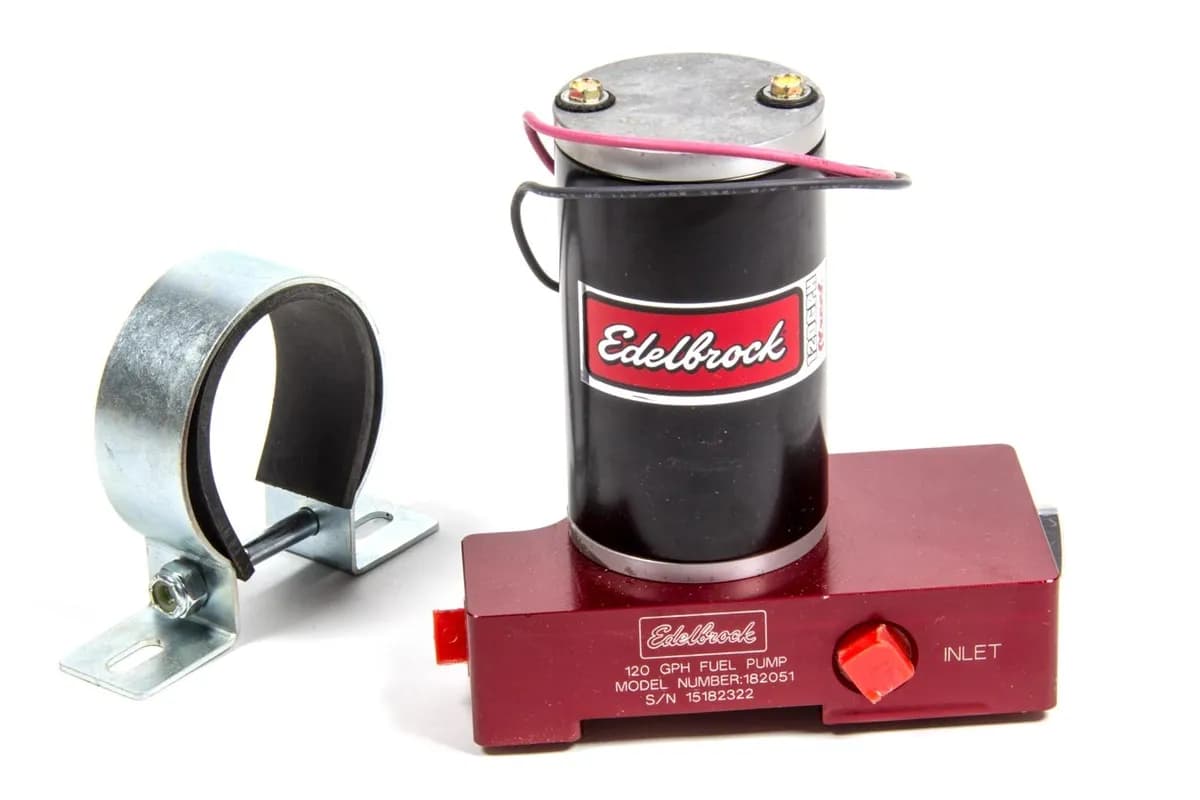 Fuel Pump, Electric, Quiet-Flo, Carbureted, 120gph, 3/8" In, 3/8" Out, 120 Gph, Red