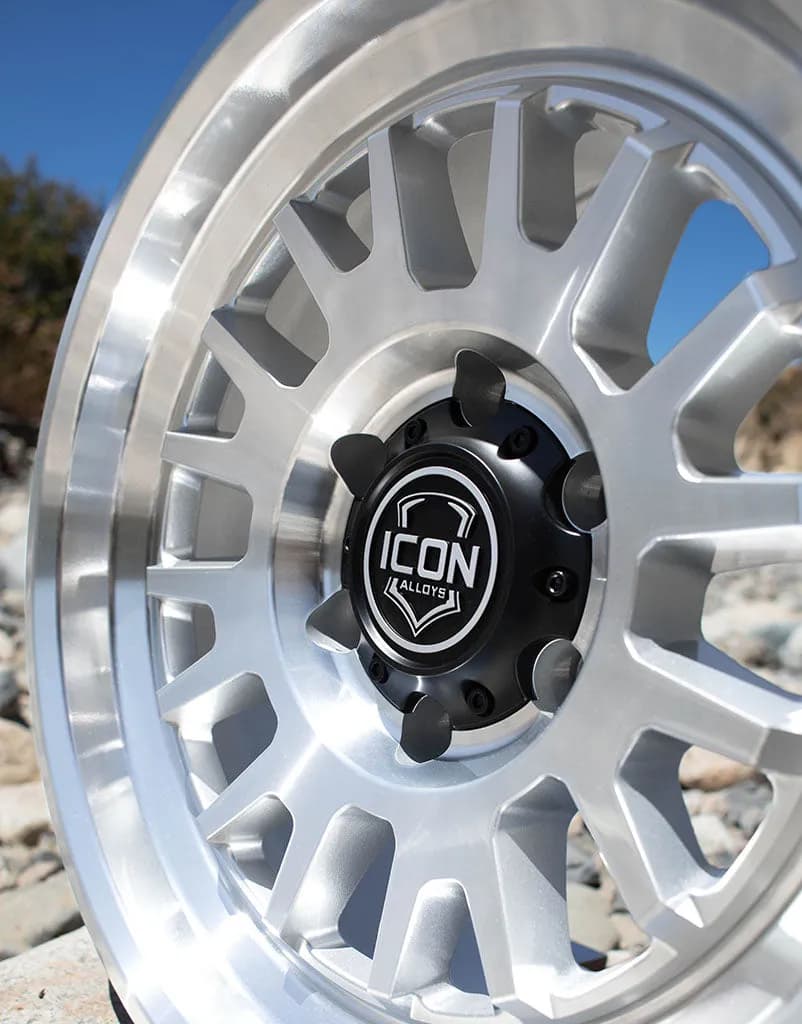 Icon Alloys Anza Silver Machined - 17 x 8.5 / 5 x 150 / 25mm / 5.75 bs - 8217855557sm