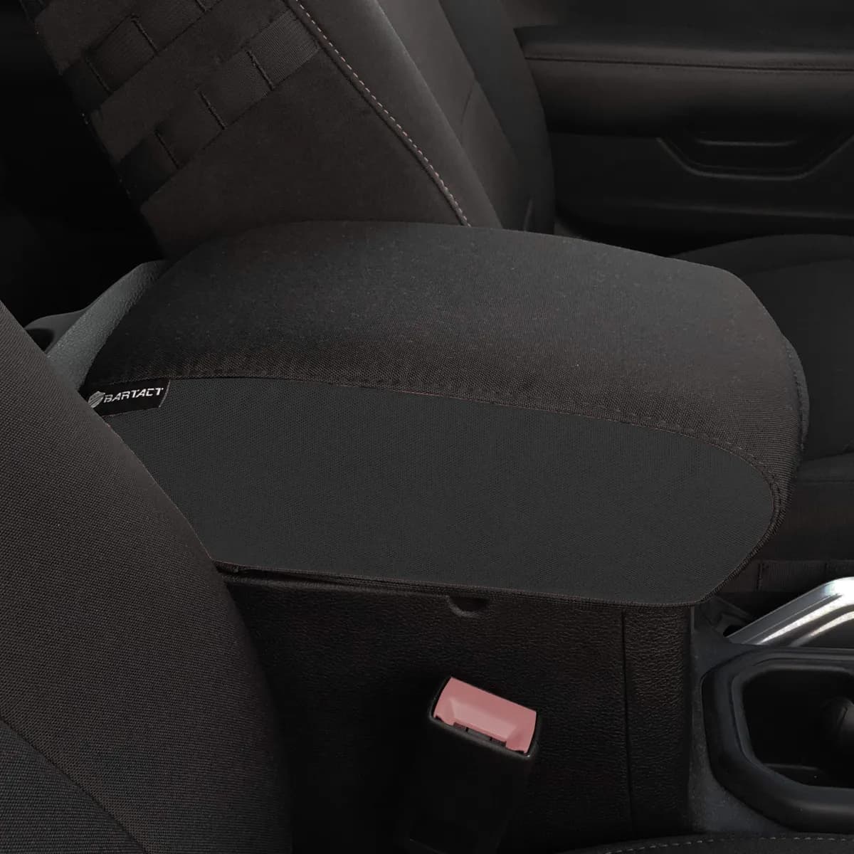 Jeep Center Console Cover Padded For 18-Up Wrangler JL Jeep JL/JLU Graphite Side/Black Top Bartact