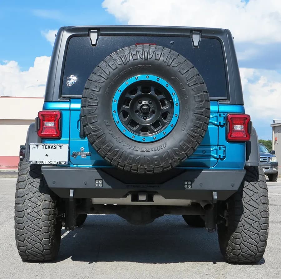 Steelcraft - Mid-Width Rear Bumper - Fine Textured Black - 65-92530