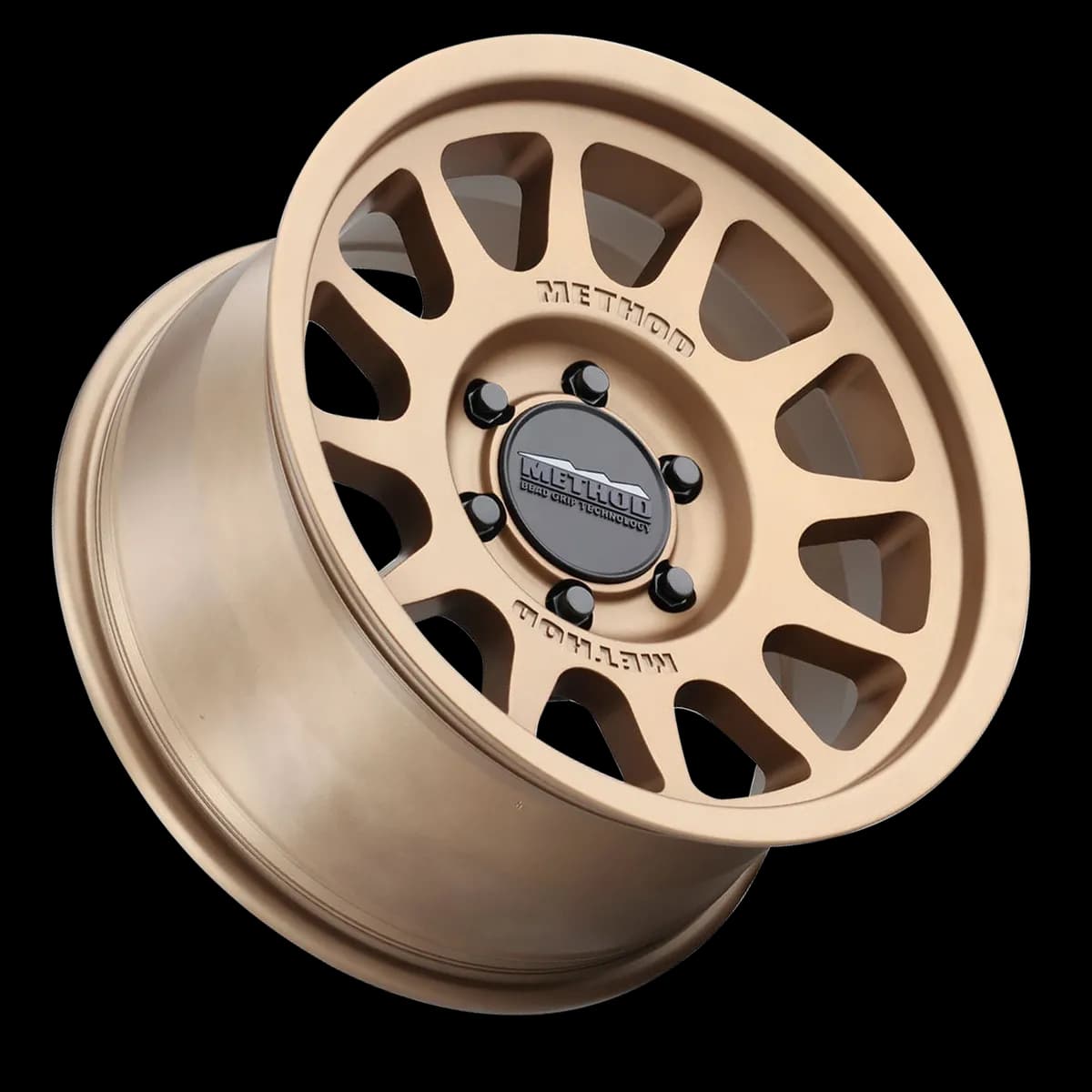 Aluminum Wheels 17x8.5 Bead Grip MR703 Bolt Pattern 6 On 135 Offset 0 Lip Size 1.18 Method Bronze BRZ Method