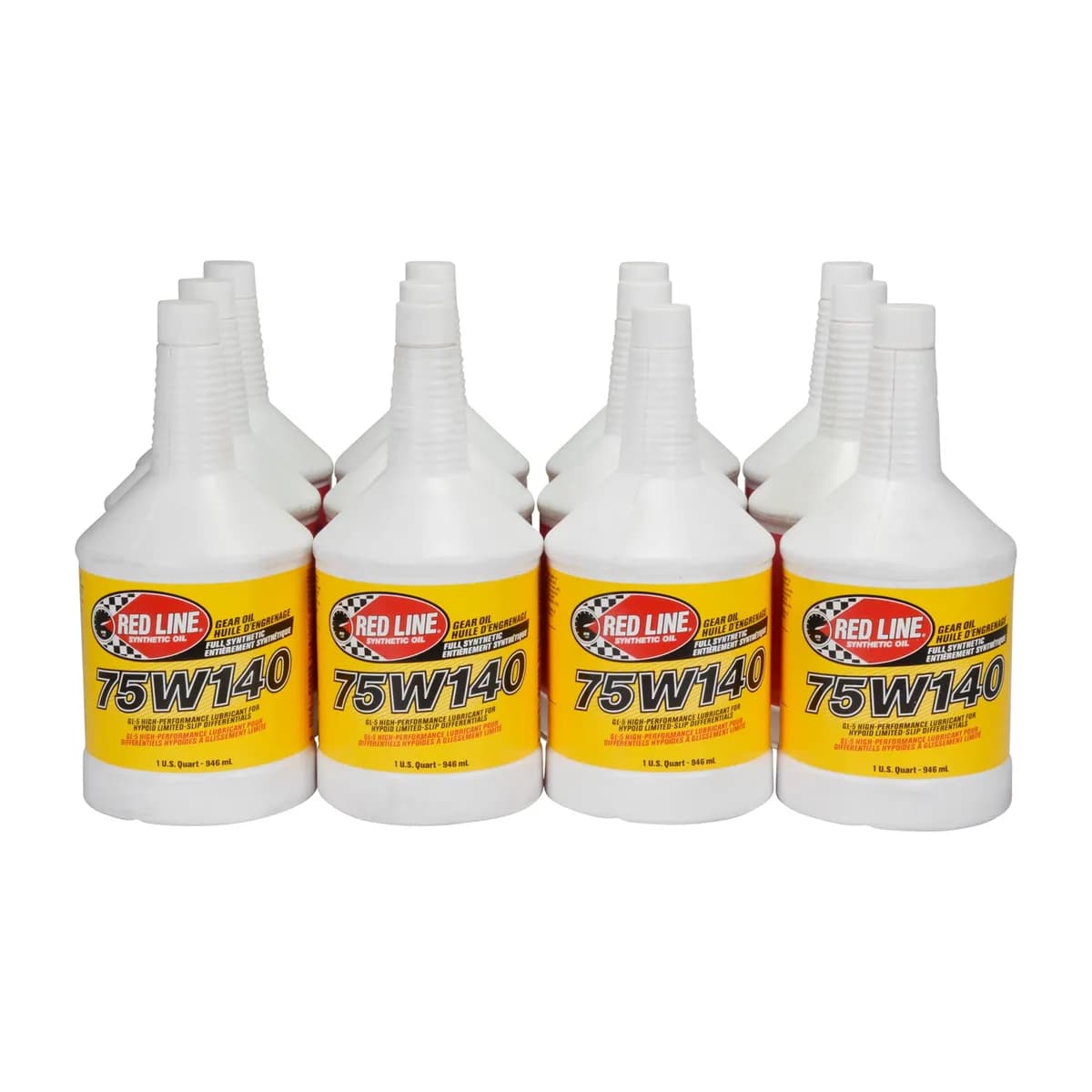 Gear Oil Red Line 58204 Inch shock Proof 75W250 Gl-5 (12QT) Red Line 58204 Inch shock Proof 75W250 Gl-5 Gear Oil - Case (12QT) Yukon Gear