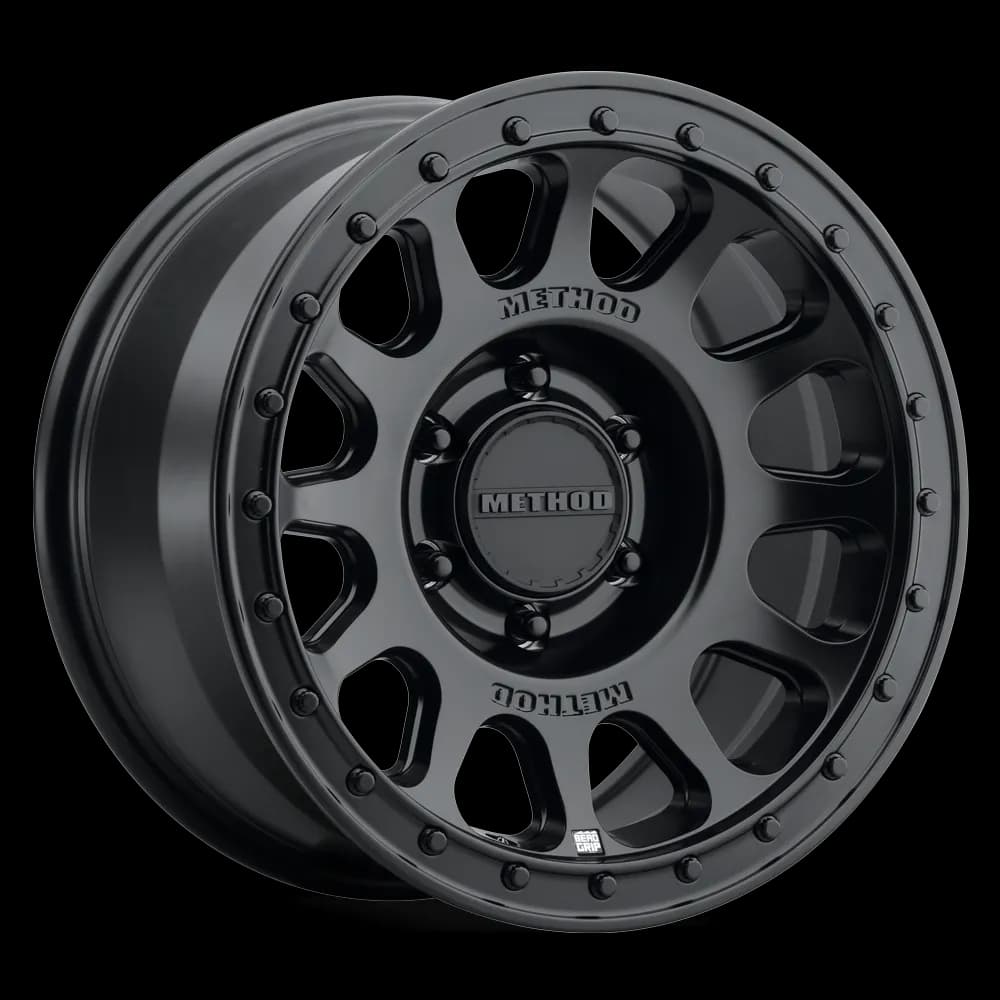 MR709 HD Bead Grip 18x9 12mm Offset 8x170 125mm Centerbore Matte Black