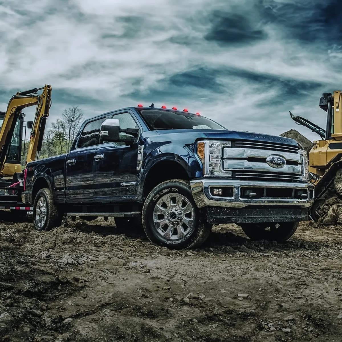 Ford 17-25 Super Duty 5-Piece Ultra Bright RGB Multi-Colored LED Cab Roof Lights Bluetooth App (Fresh Install: For Models That Did Not Come With Factory Cab Lights) - Multiple Lens