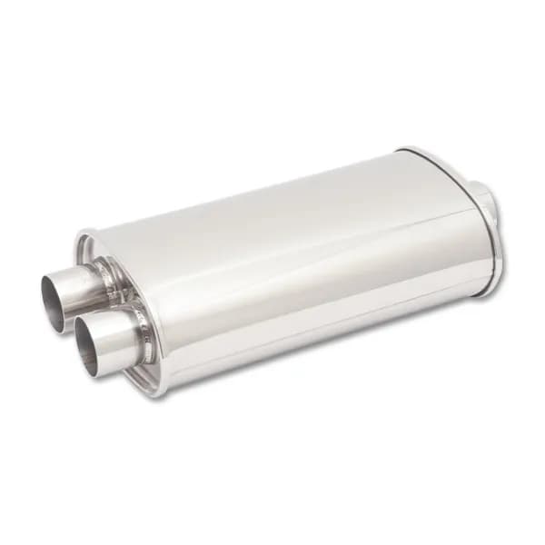 STREETPOWER Oval Muffler; Oval; 3 in. Inlet ID; 5 in. H; 9 in. W; 15 in. Body L; 20 in. Overall L; 2.5 in. OD; Center/Dual Location;