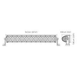 Hvf Lght br Sprt 40led/22in Off rd Cmo mv