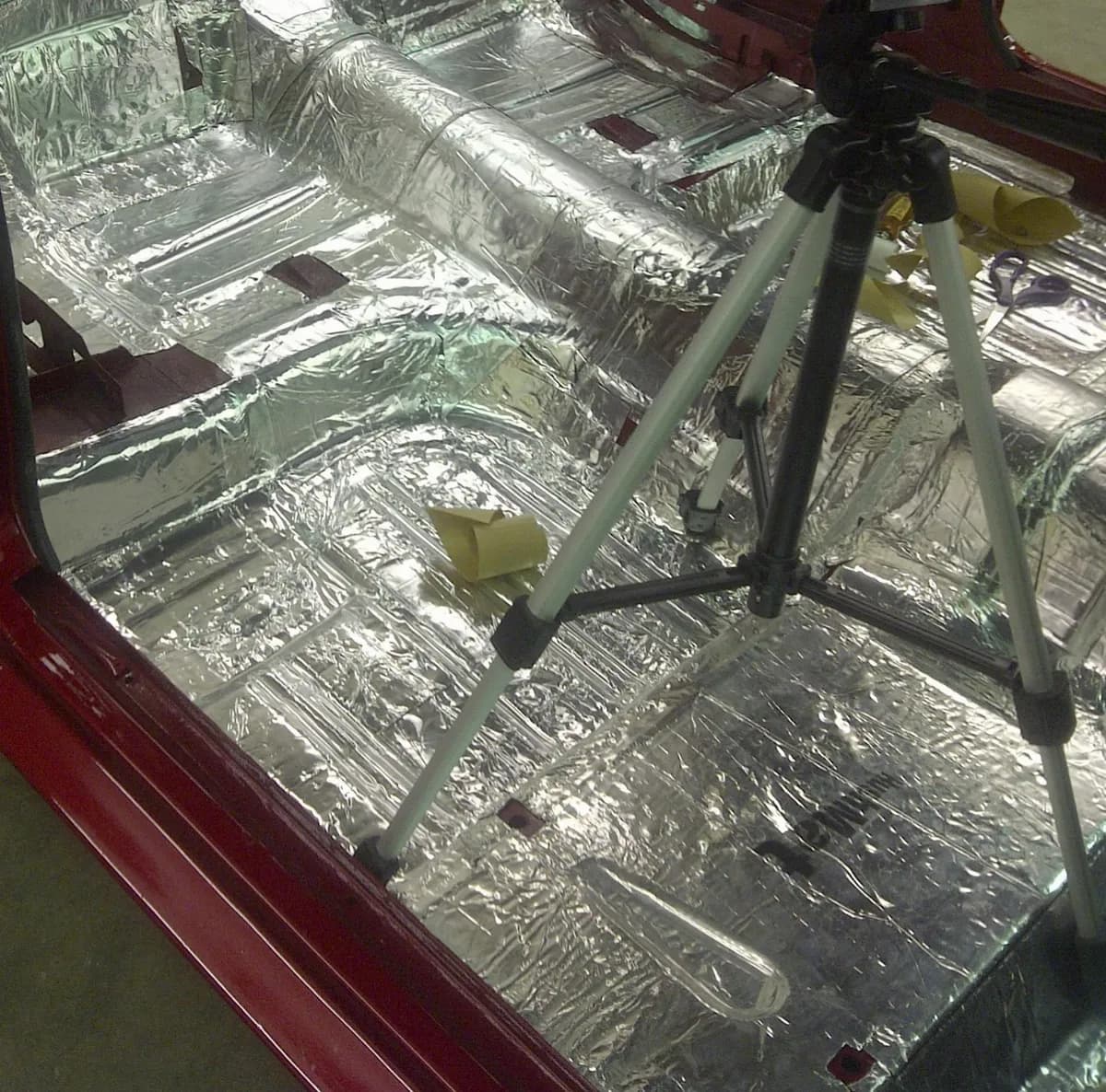 Floor Pan Custom Insulation Kit Polymer Black Backing Silver