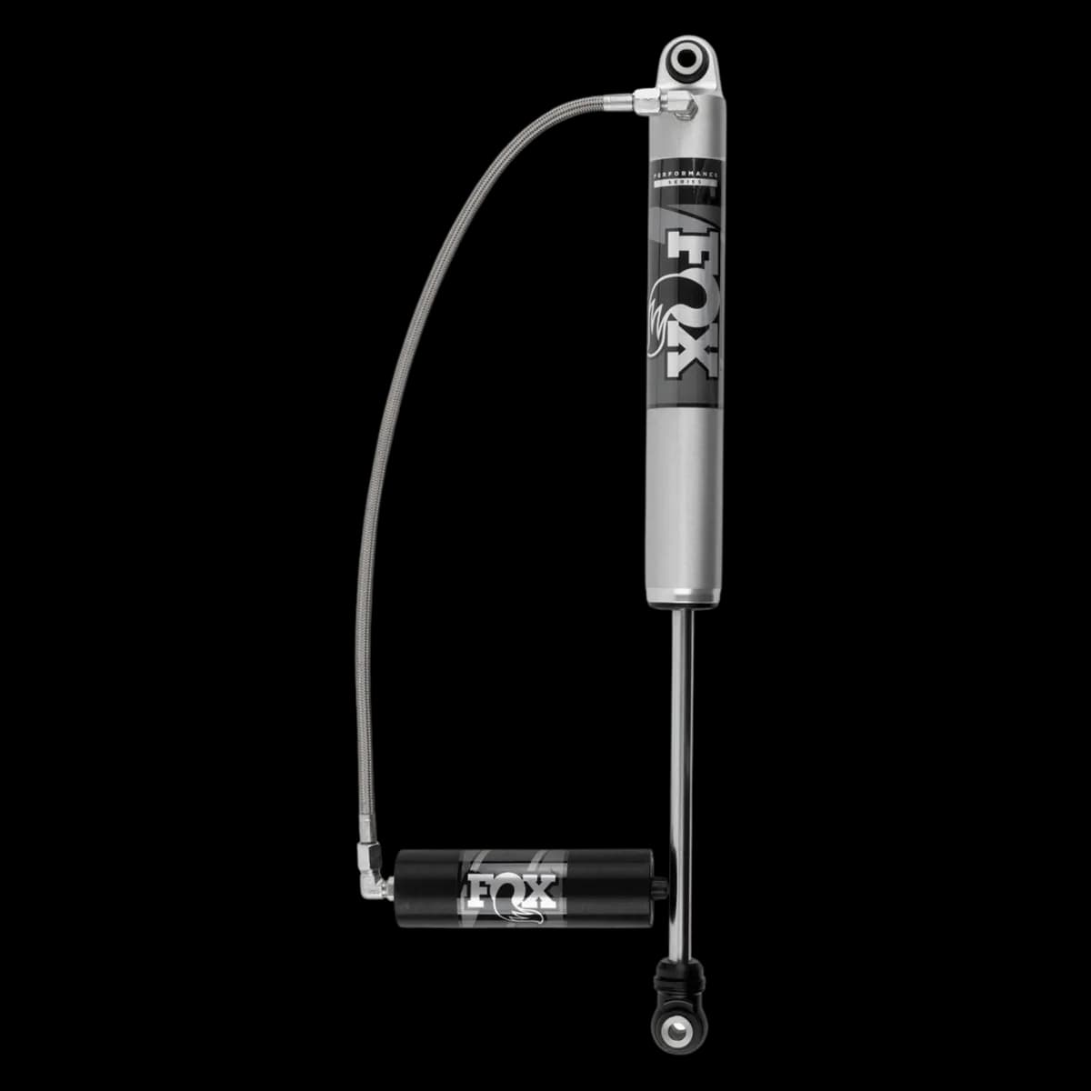 FOX Performance Series Smooth Body Resrvoir Reservoir: External Color: Aluminum Sold As: Each Top Mount: Sm3 Bottom Mount: Es8 Extended15.8 Compressed10.7