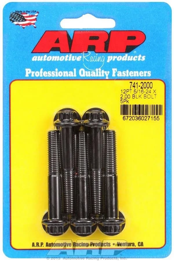 5/1624 X 2.000 12pt Black Oxide Bolts