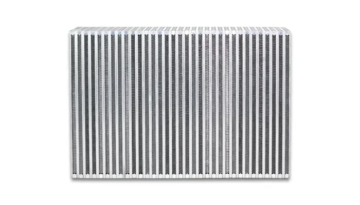 Vertical Flow Intercooler Core; 12 in. Core Width; 3.5 in. Core Thickness; 8 in. Height; 6061 Aluminum;