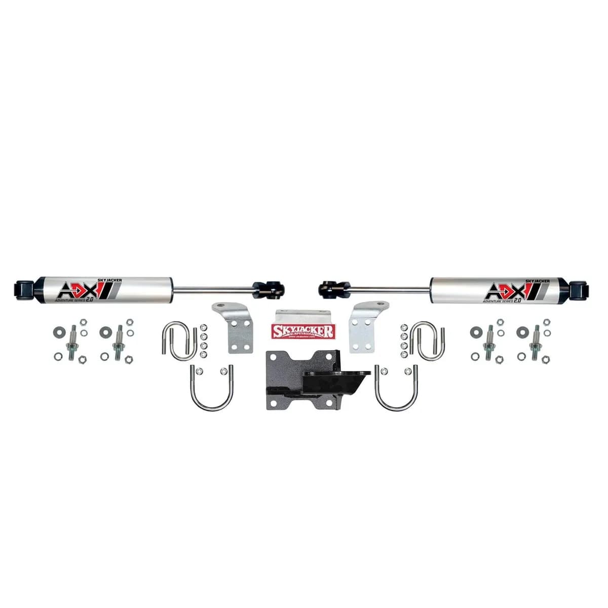 Skyjacker 2205 ADX 2.0 CNC Machined Polished Aluminum Dual Stabilizer Kit.