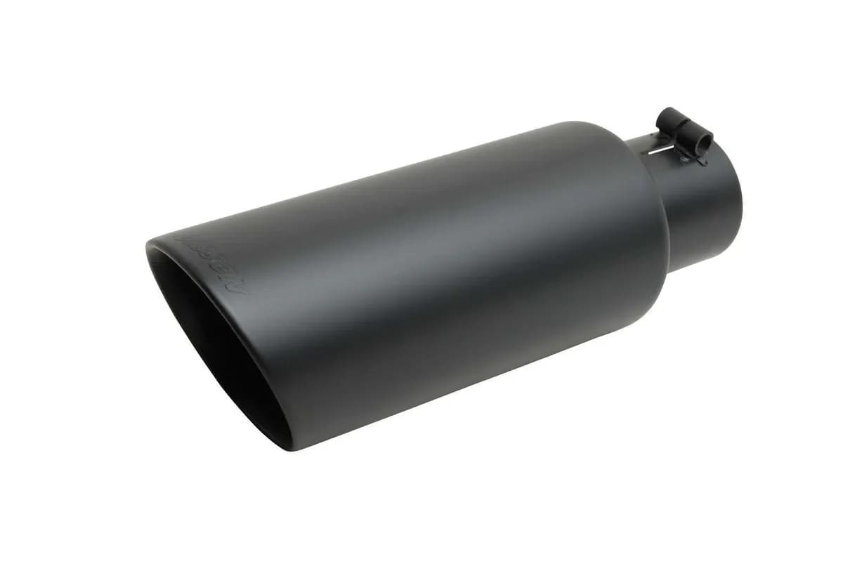 Gibson Performance Exhaust 500637-B Stainless Steel Tip>Double Walled Angle Tip