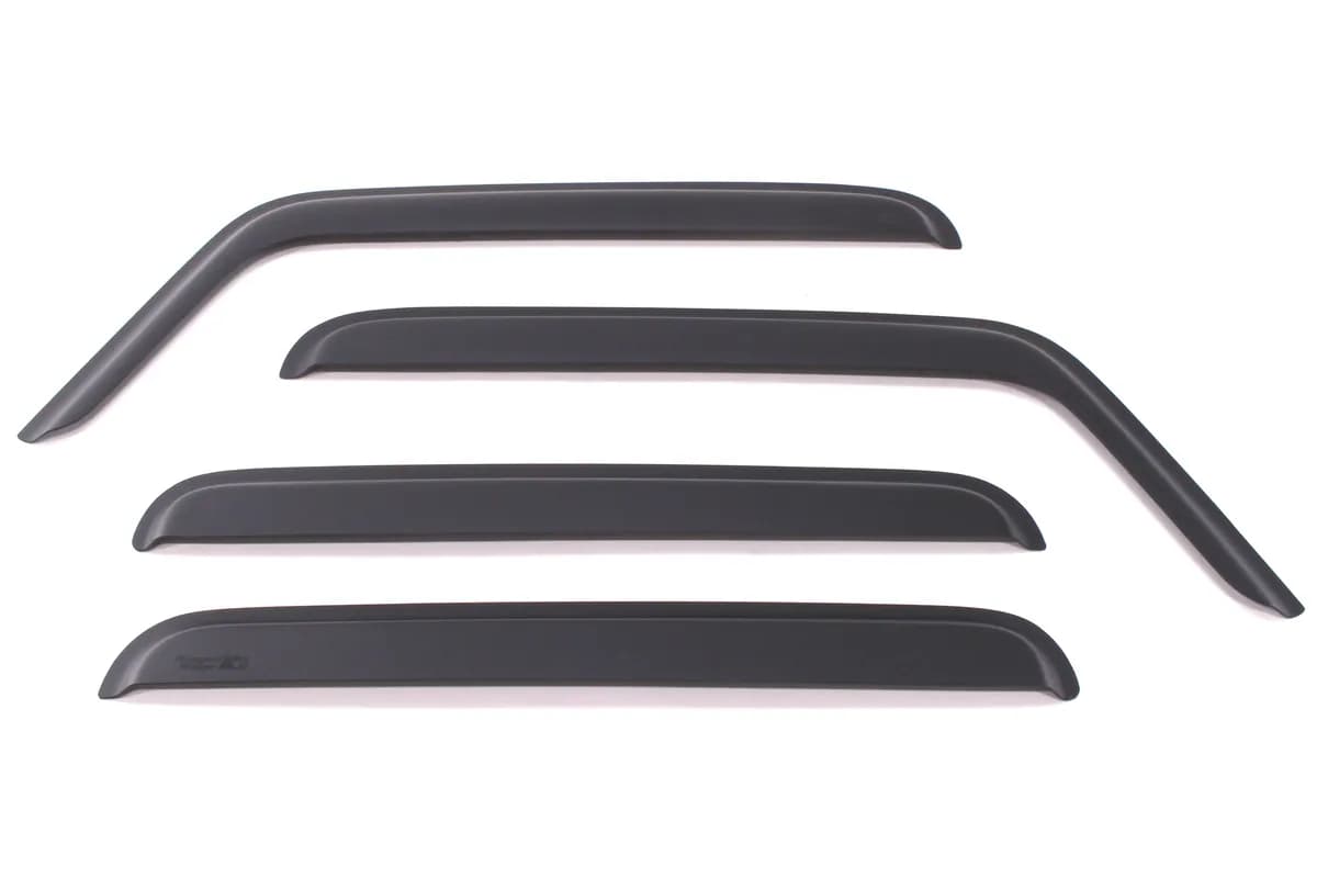 Window Visors Matte Blac k 4 Door 07-18 Jeep Wran