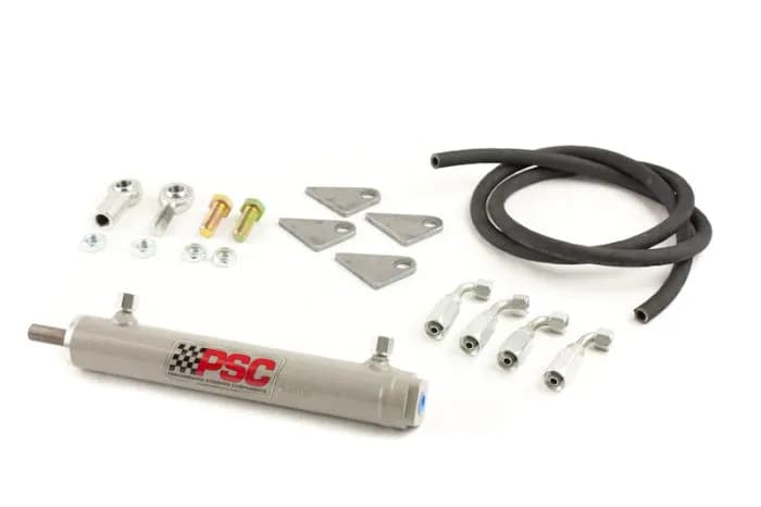 Single Ended Steering Cylinder And Hose Kit 1.5 Inch X 8.0 Inch Stroke X 0.6250 Inch Rod