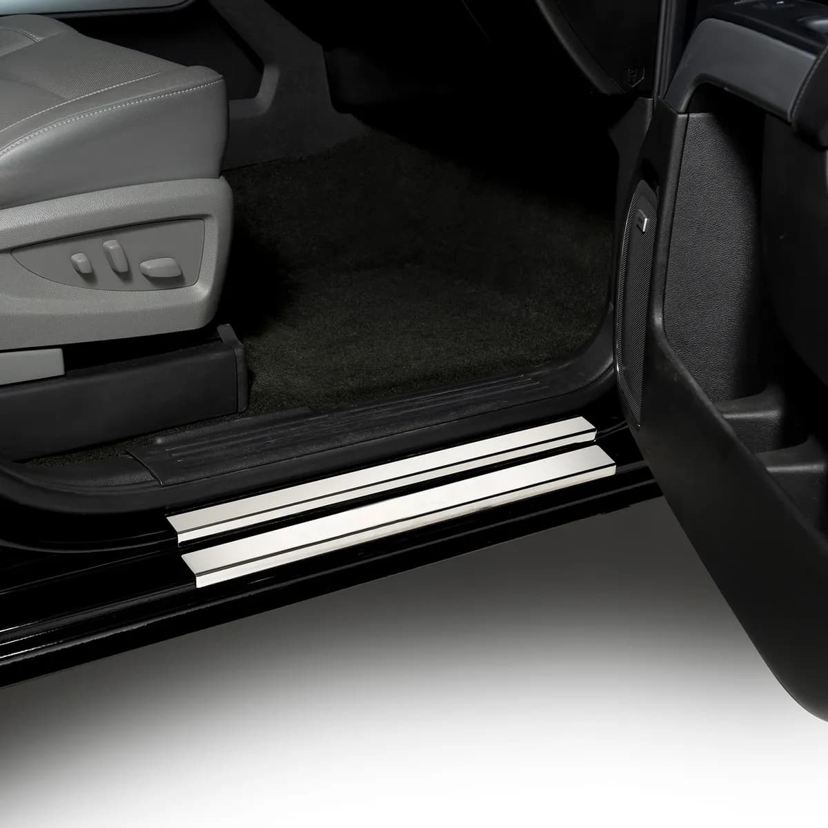 1520 F150/17c F250/F350 Sd Regular Cab/Supercab 2pc Stainless Door Sills