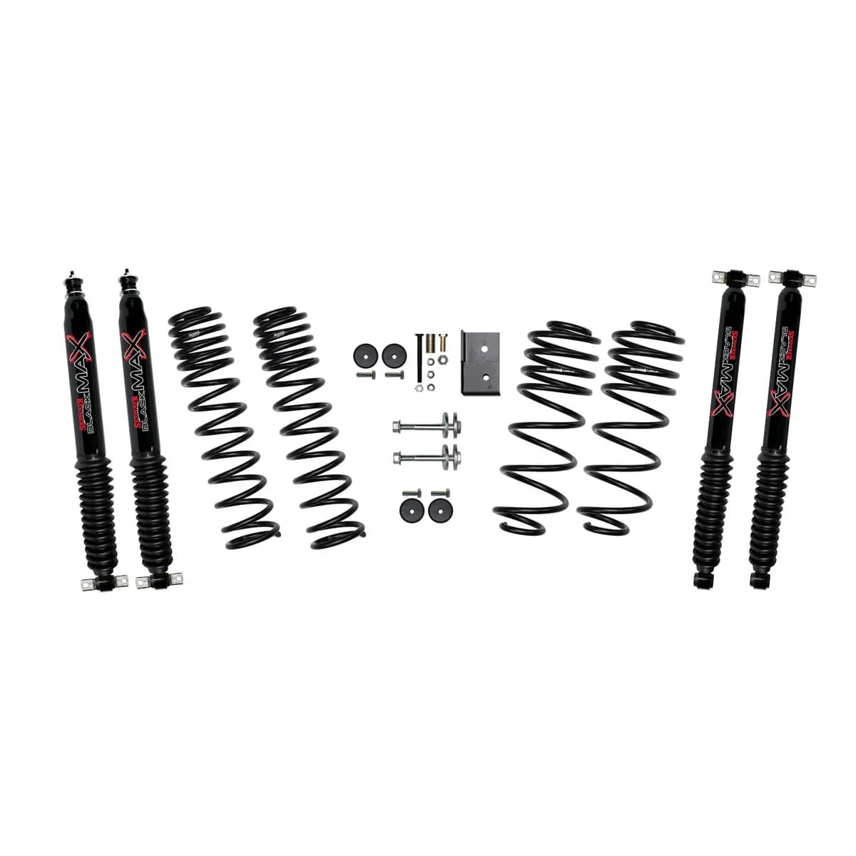 2.5 Inch Dual Rate Long Travel One Box Kit With Black Max Shocks TJ/LJ 1997-2006 Jeep Wrangler/Unlimited Skyjacker