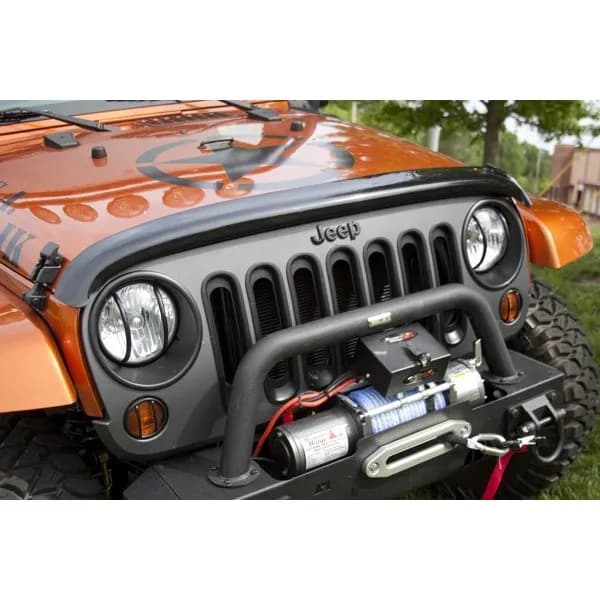 Wraparound Bug Deflectorsmoke 0716 Jeep Wrangler