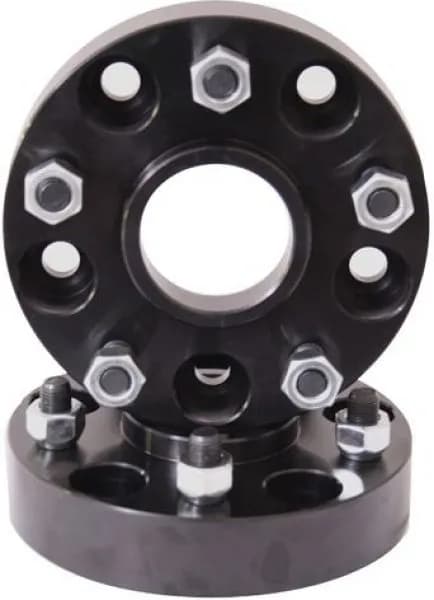 0718 Jeep Wrangler Wheel Spacer Pairblack 5 On 5 1.5in Spacer
