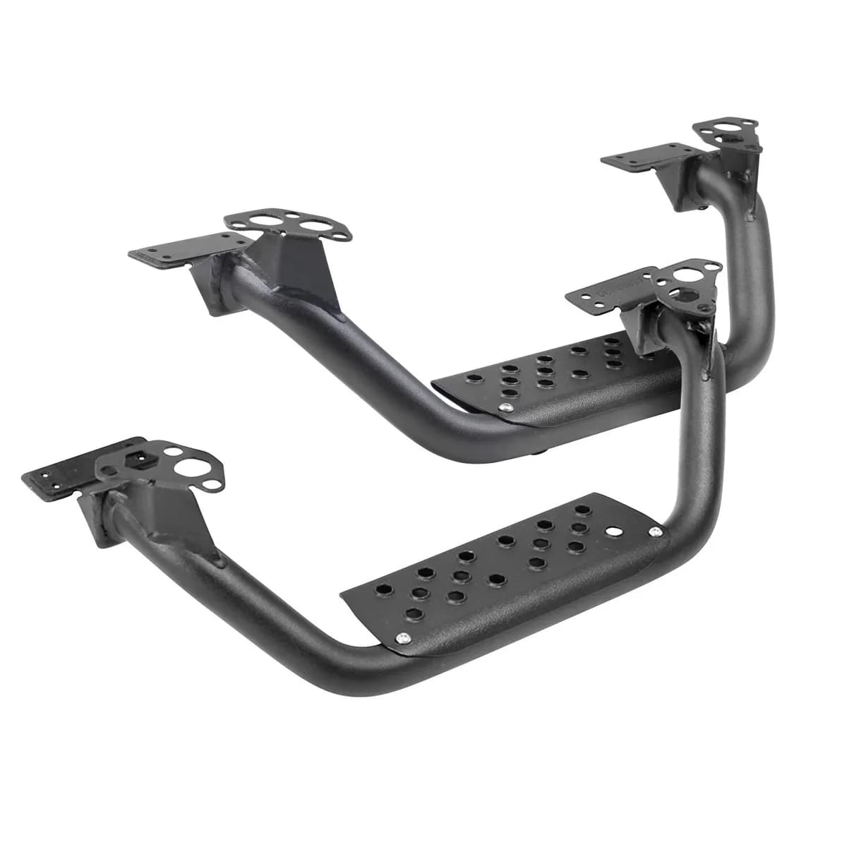 Go Rhino D6410000T - 4 Drop Steps for Dominator Xtreme D6, Pair - Textured Powder Coat - Textured Black