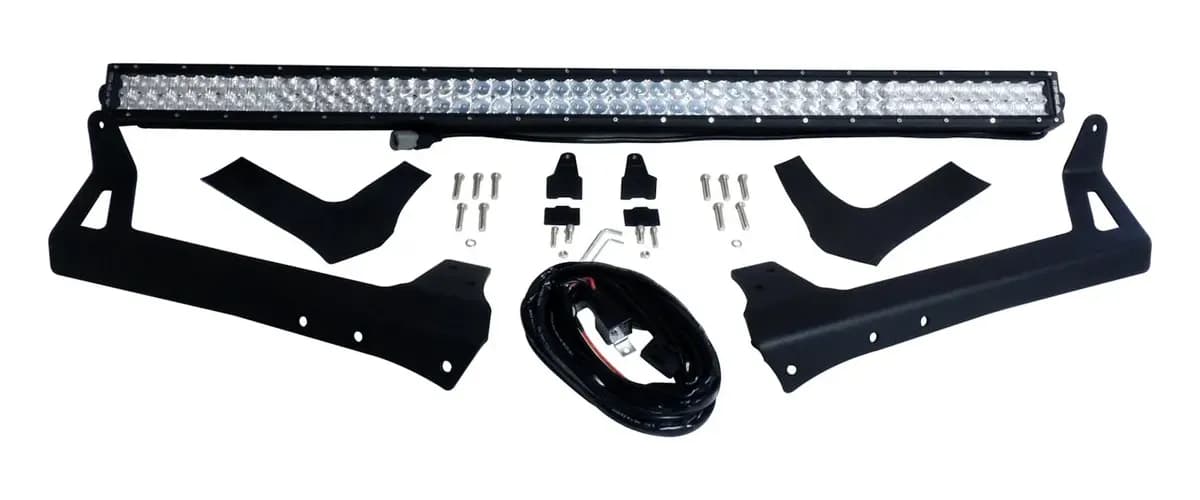 RT Off-Road 50in LED Light Bar and Windshield Bracket Kit for 2007-2018 Jeep JK Wrangler