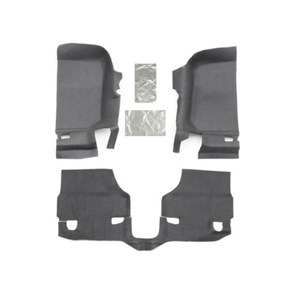 1117 Wrangler JK 2DR (Inc Heat Shields) Front Impact Jeep Liner 3pc Black