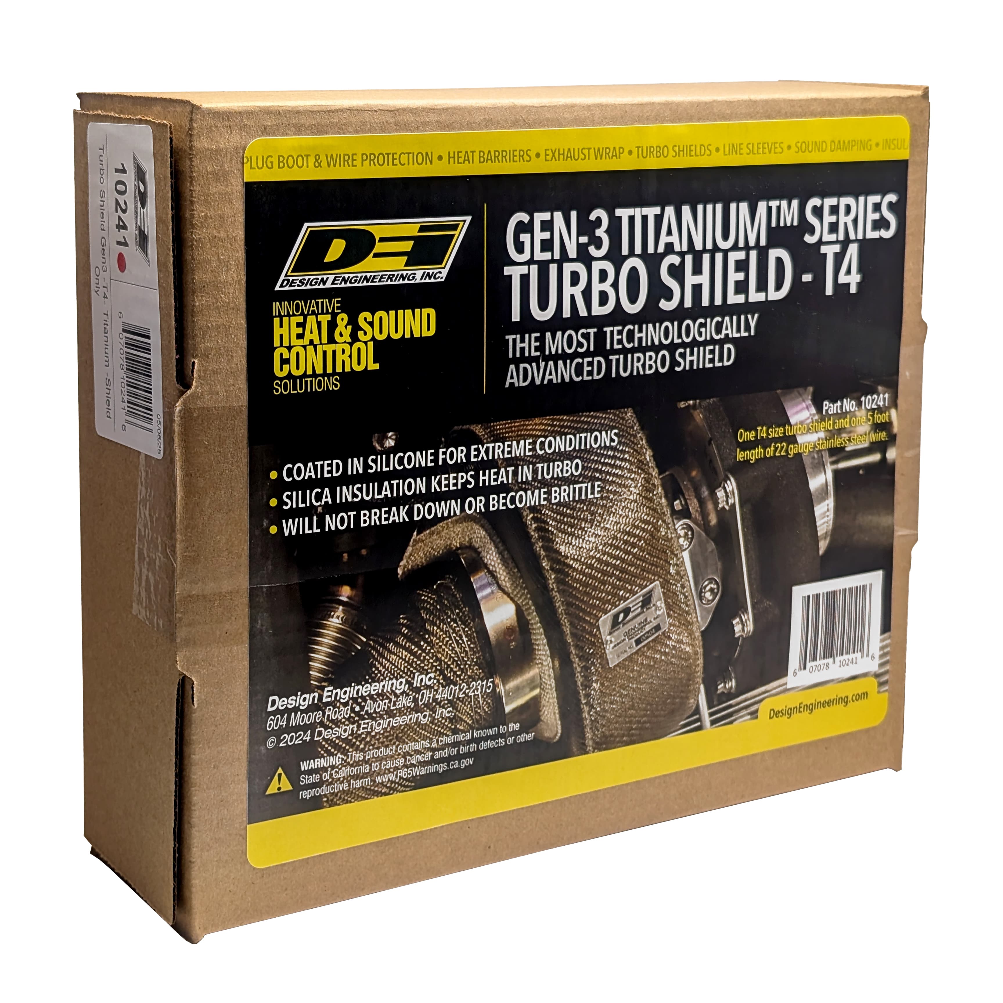 Design Engineering DEI 10241 Titanium Turbo Shield/Blanket GEN-3 T4 Shield 010241