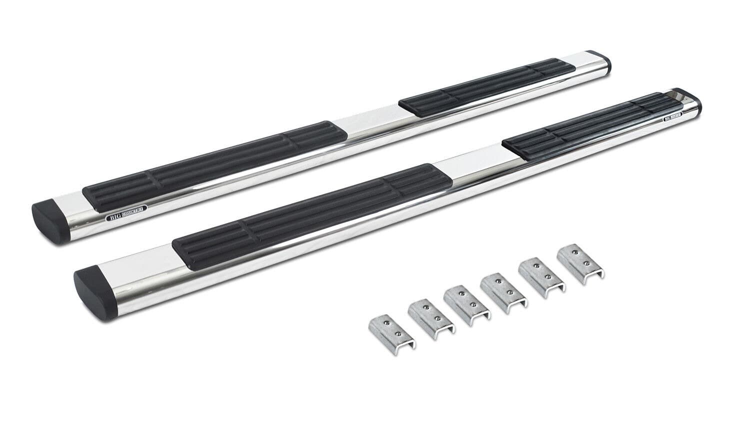 87in 6in Oval Sidebar Side Bar 5in And 6in o. e. Xtreme Oval Side Bars Pol. S/S (Need Brackets)
